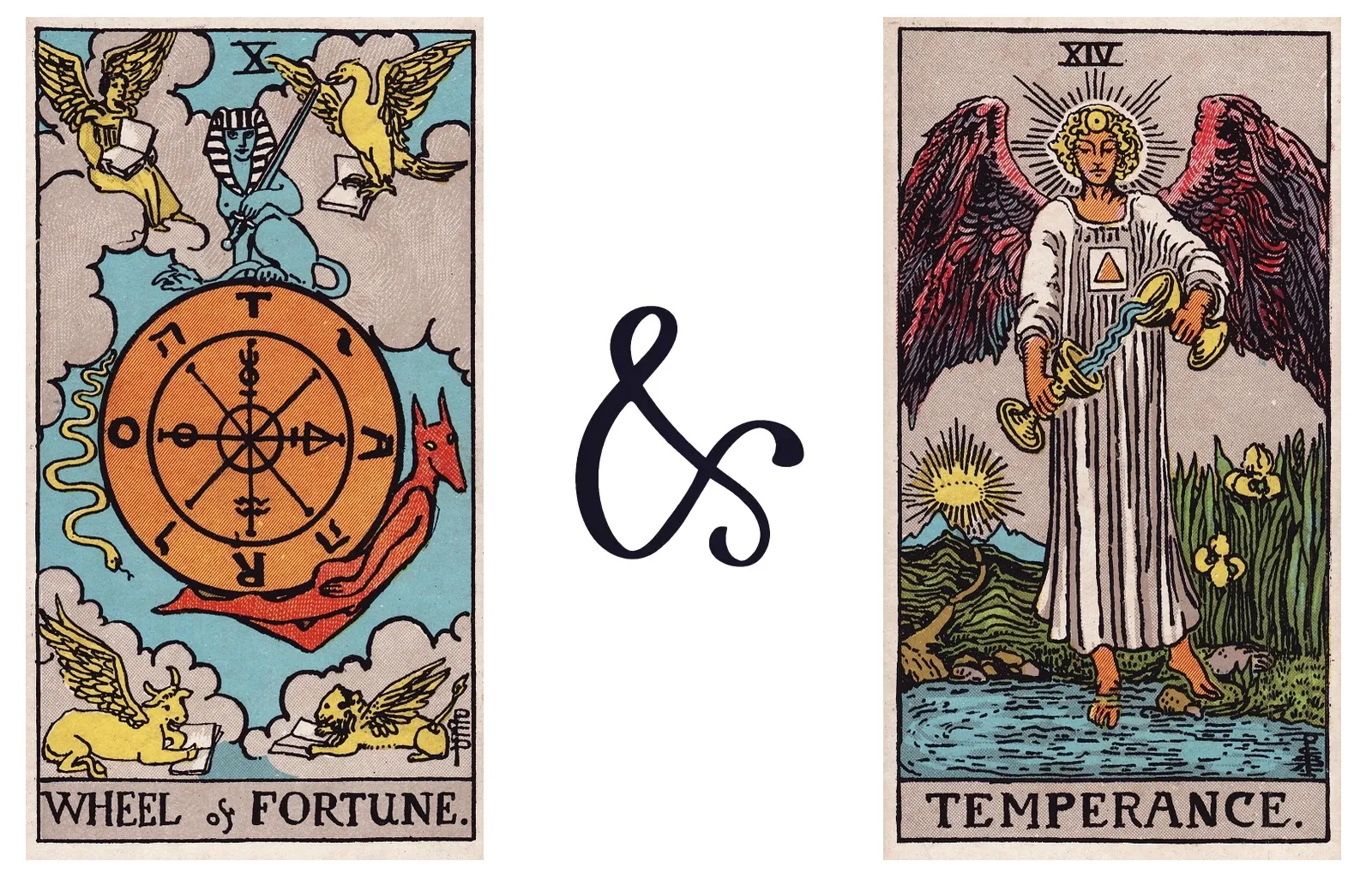 Wheel of Fortune and Temperance