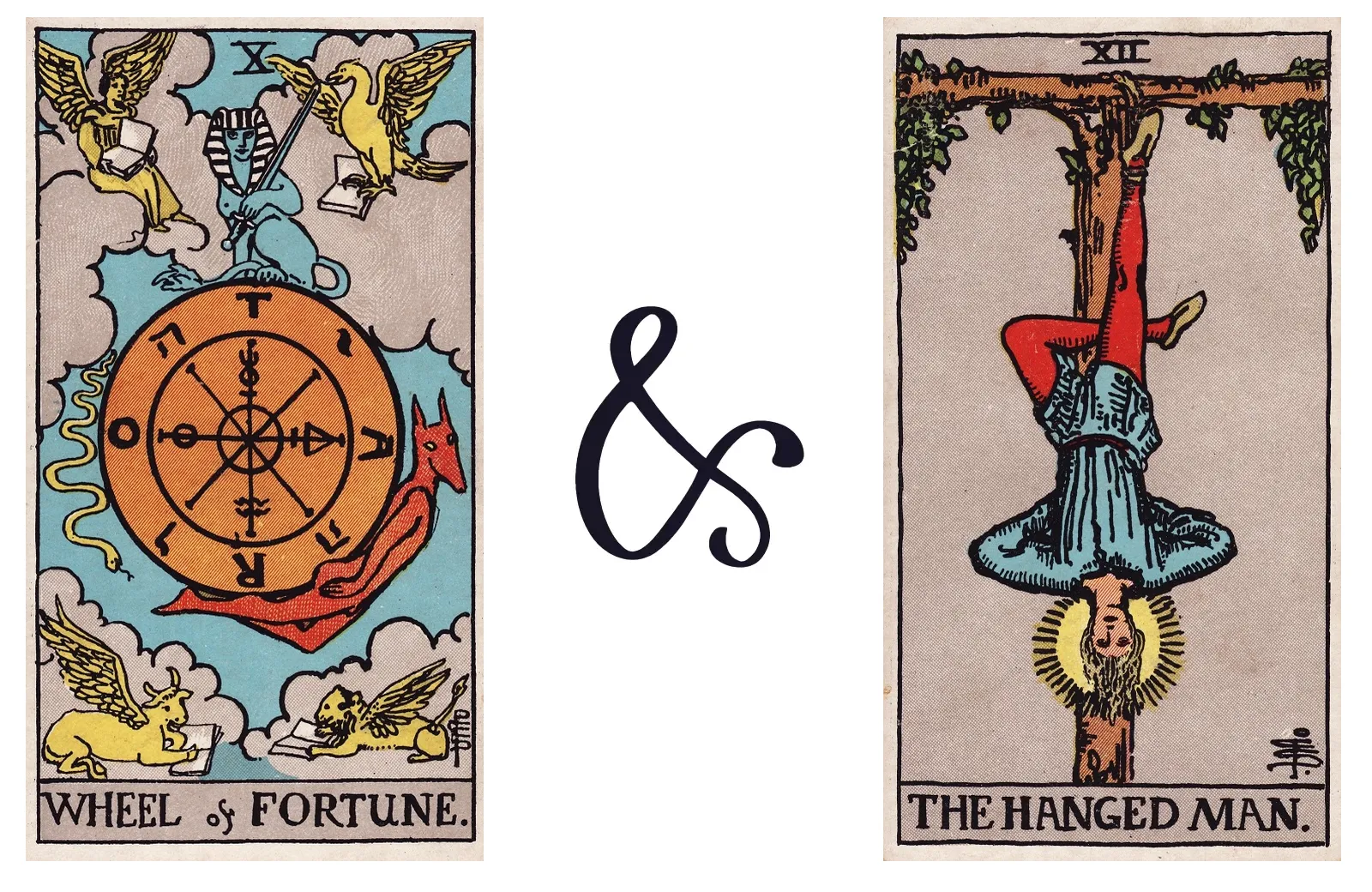 Wheel of Fortune and The Hanged Man