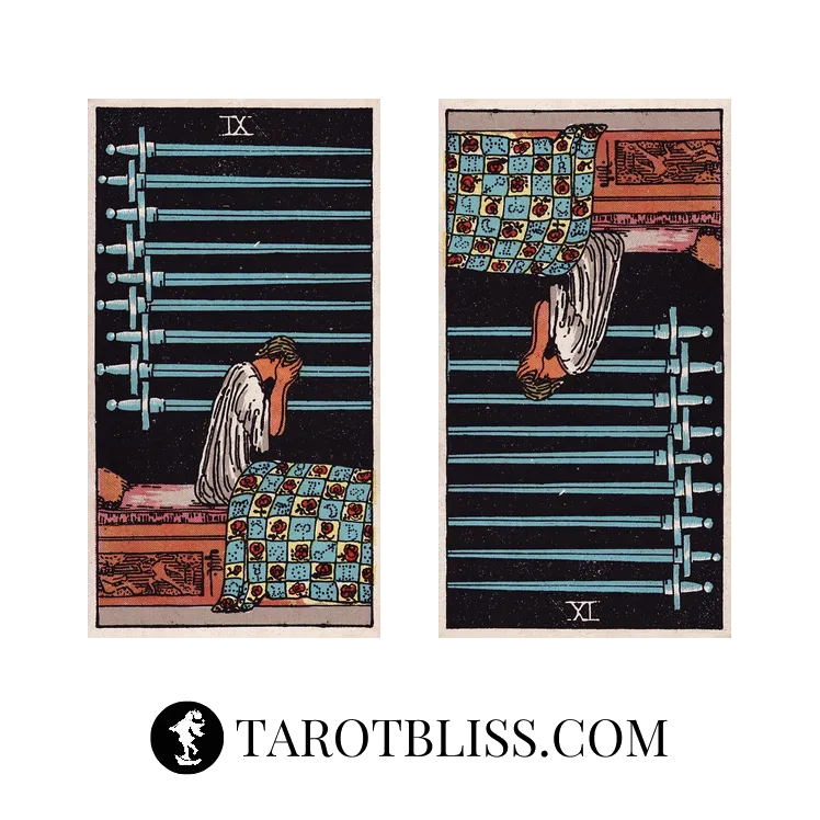 Nine of Swords Tarot Card Meaning: Love, Work, Health & More