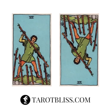 Seven of Wands Tarot Card Meaning: Love, Money, Health & More