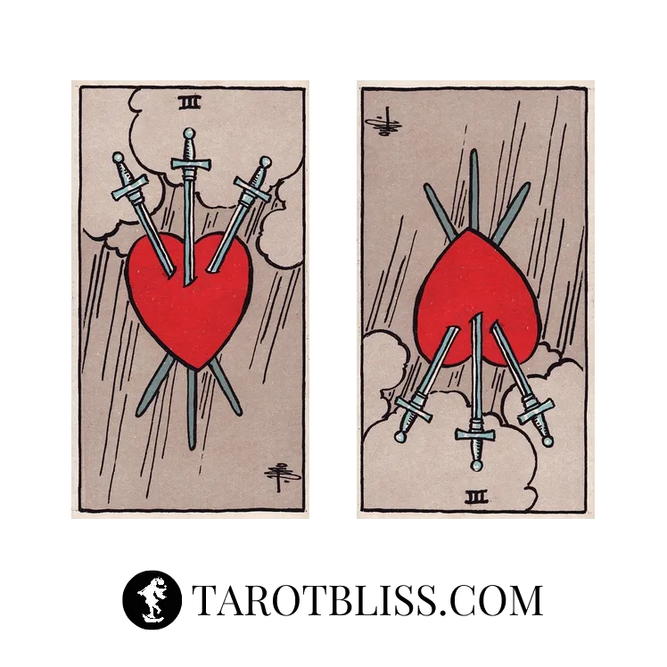 Three of Swords Tarot Card Meaning: Love, Work, Health & More