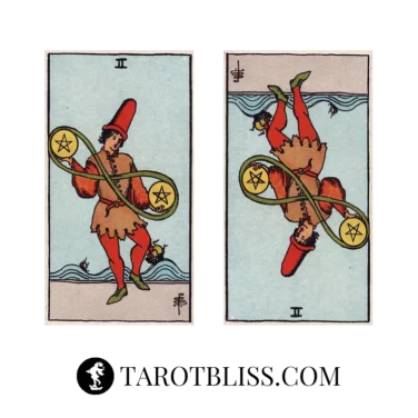Two of Pentacles Tarot Card Meaning: Love, Health, Money & More
