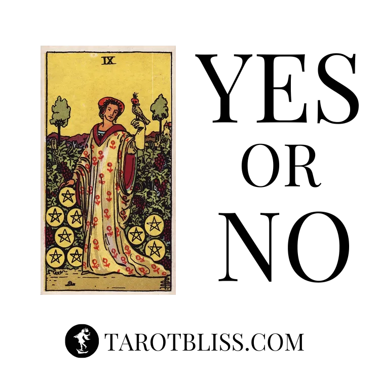 Nine of Pentacles Yes or No