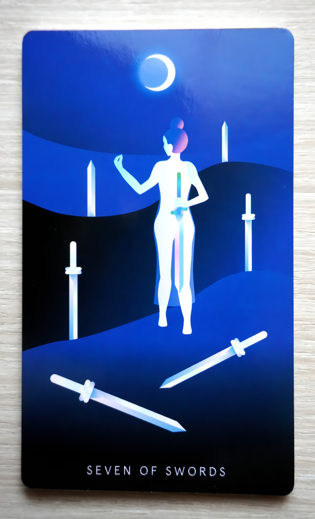 Seven of Swords Tarot Card Mystic Mondays