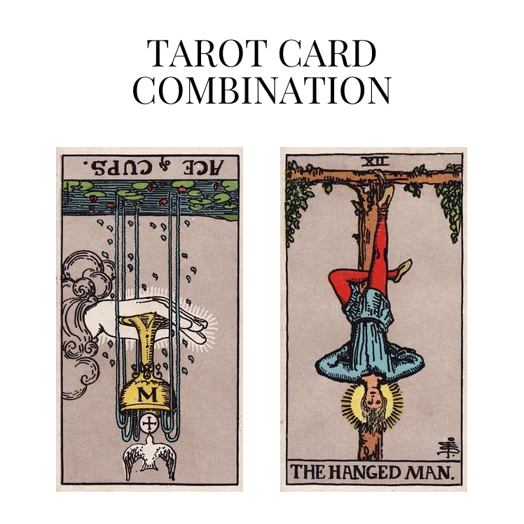 ace of cups and hanged man feelings