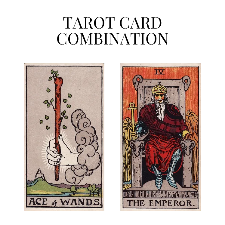 ace of wands and the emperor tarot cards combination meaning