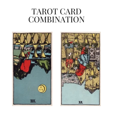 eight of cups reversed and six of cups reversed tarot cards combination meaning