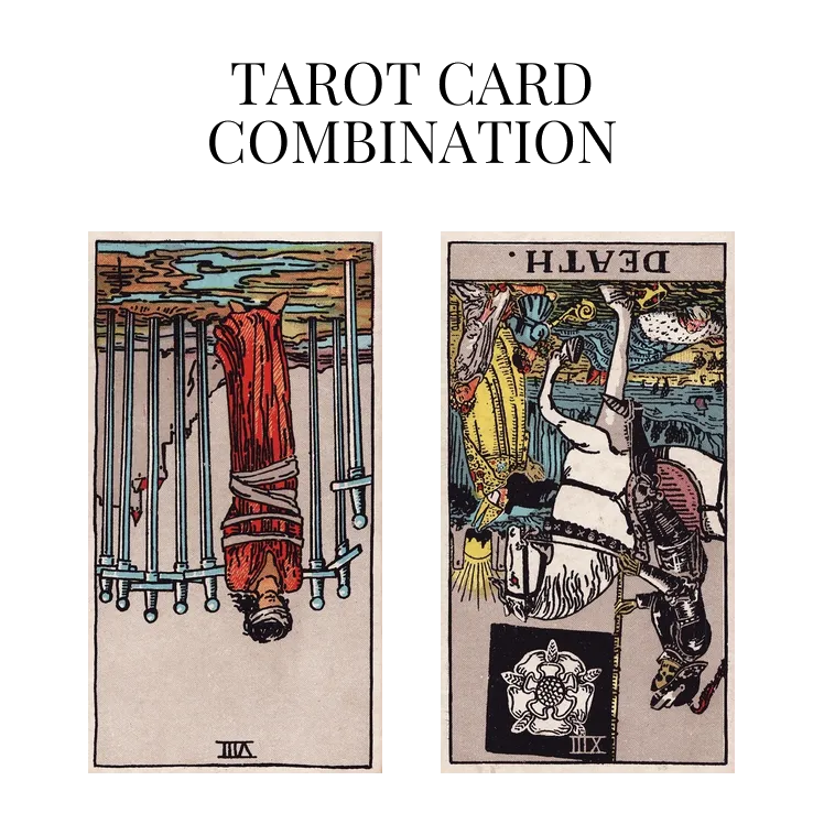 eight of swords reversed and death reversed tarot cards combination meaning