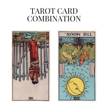 eight of swords reversed and the moon reversed tarot cards combination meaning