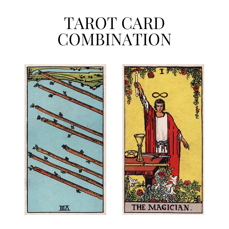 eight of wands reversed and the magician tarot cards combination meaning