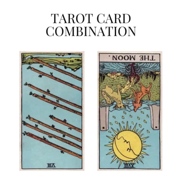 eight of wands reversed and the moon reversed tarot cards combination meaning