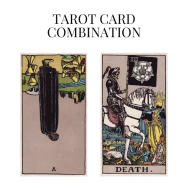 five of cups reversed and death tarot cards combination meaning