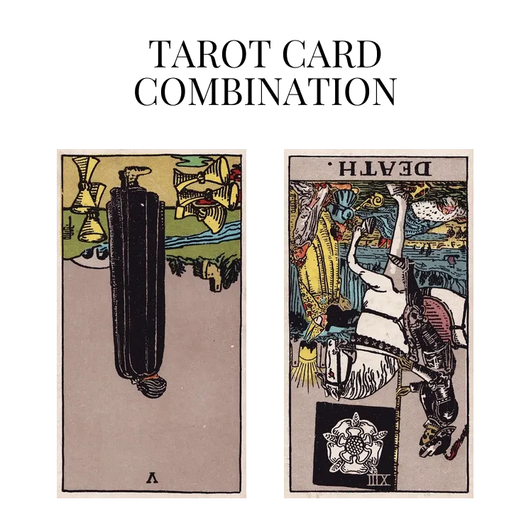 five of cups reversed and death reversed tarot cards combination meaning