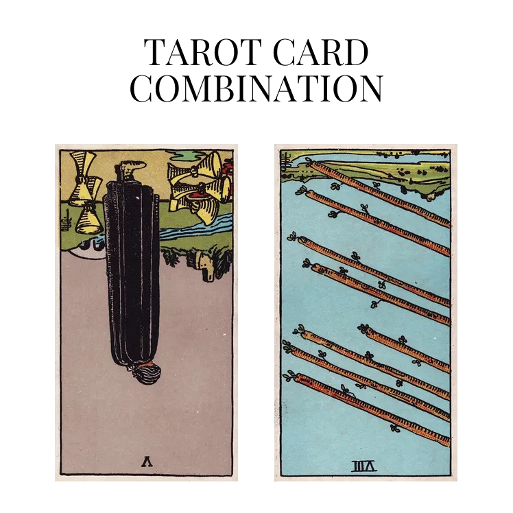five of cups reversed and eight of wands reversed tarot cards combination meaning