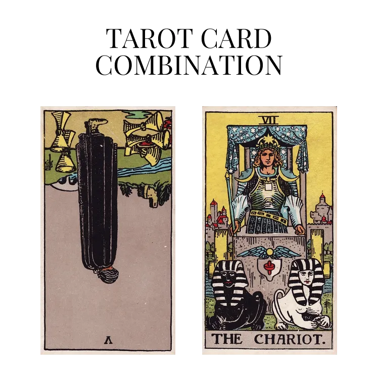 five of cups reversed and the chariot tarot cards combination meaning