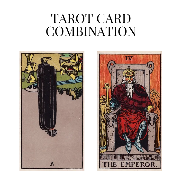 five of cups reversed and the emperor tarot cards combination meaning
