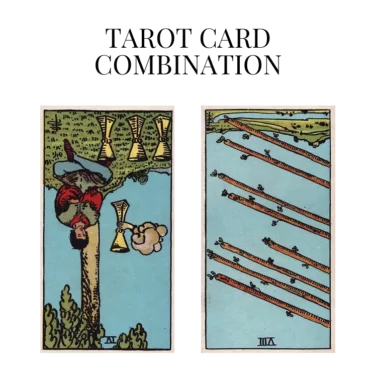 four of cups reversed and eight of wands reversed tarot cards combination meaning