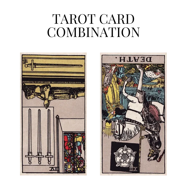 four of swords reversed and death reversed tarot cards combination meaning