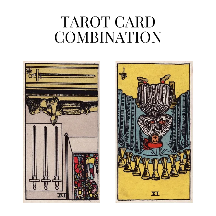 four of swords reversed and nine of cups reversed tarot cards combination meaning