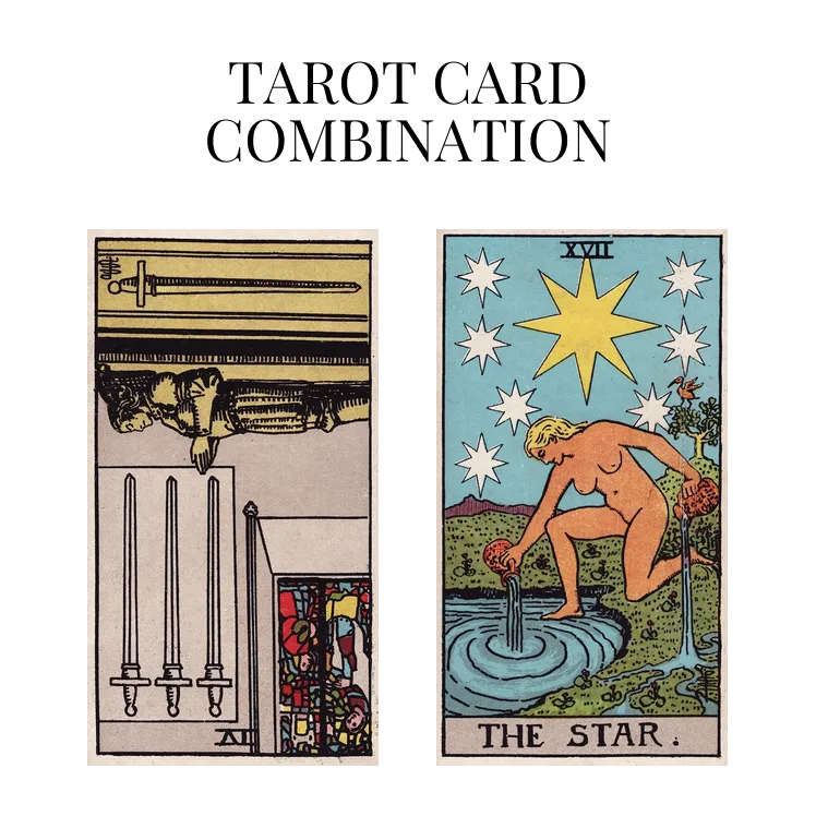 four of swords reversed and the star tarot cards combination meaning