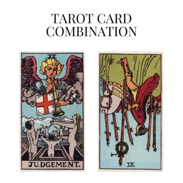 judgement and six of wands reversed tarot cards combination meaning