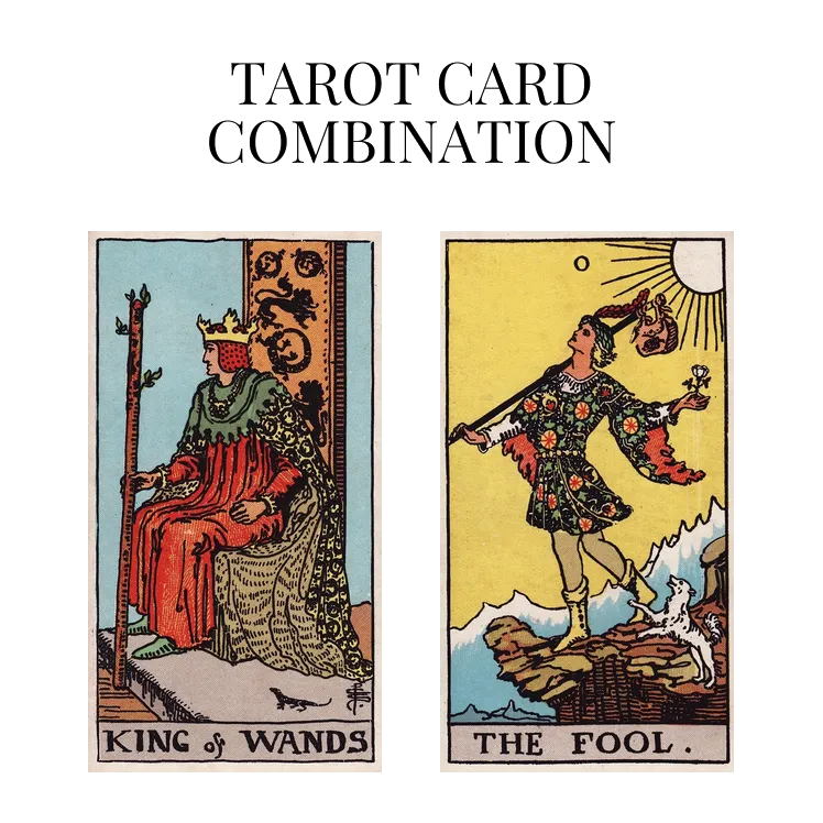 king of wands and the fool tarot cards combination meaning