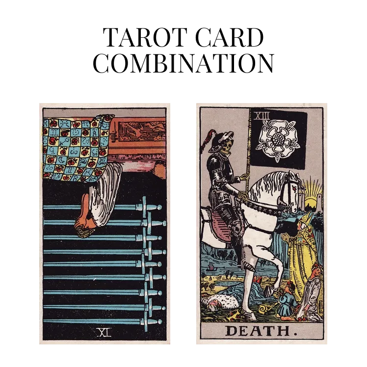 nine of swords reversed and death tarot cards combination meaning