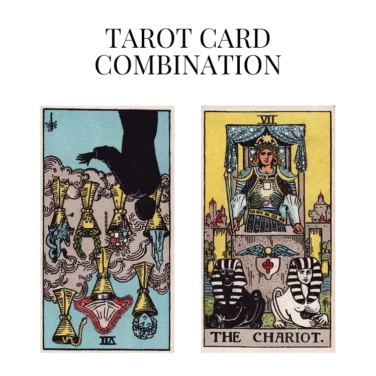 seven of cups reversed and the chariot tarot cards combination meaning