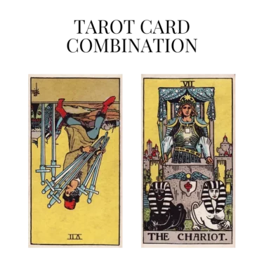 seven of swords reversed and the chariot tarot cards combination meaning