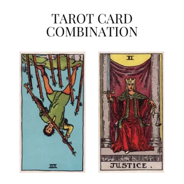 seven of wands reversed and justice tarot cards combination meaning