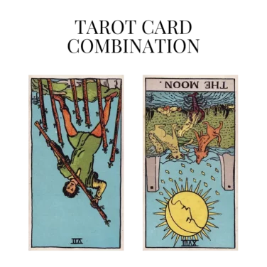 seven of wands reversed and the moon reversed tarot cards combination meaning