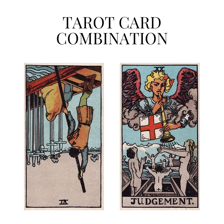 six of swords reversed and judgement tarot cards combination meaning