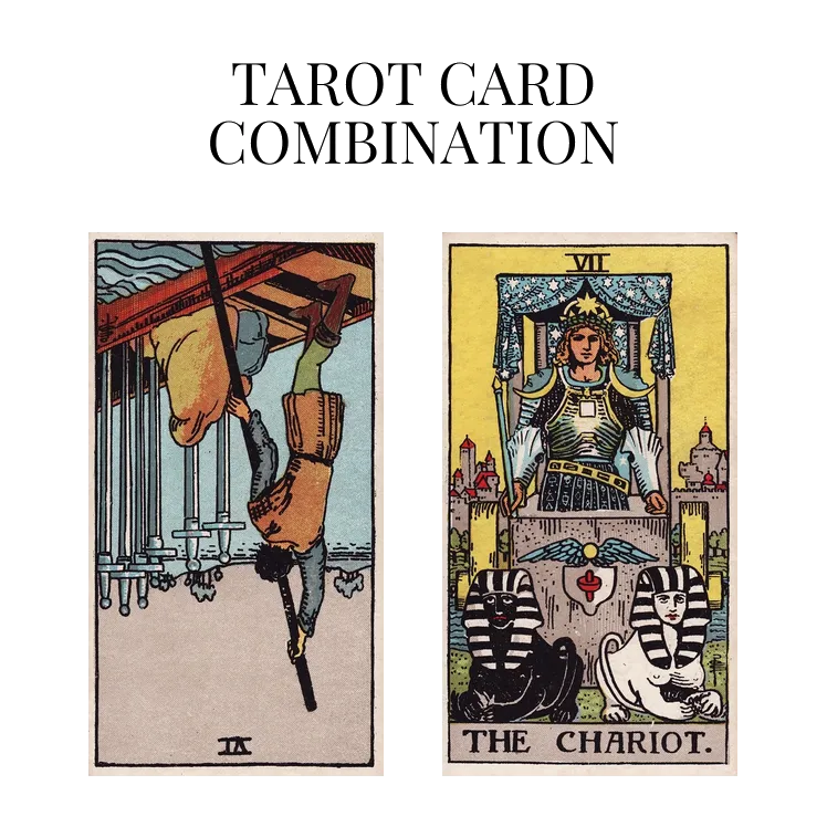 six of swords reversed and the chariot tarot cards combination meaning