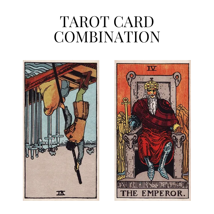 six of swords reversed and the emperor tarot cards combination meaning