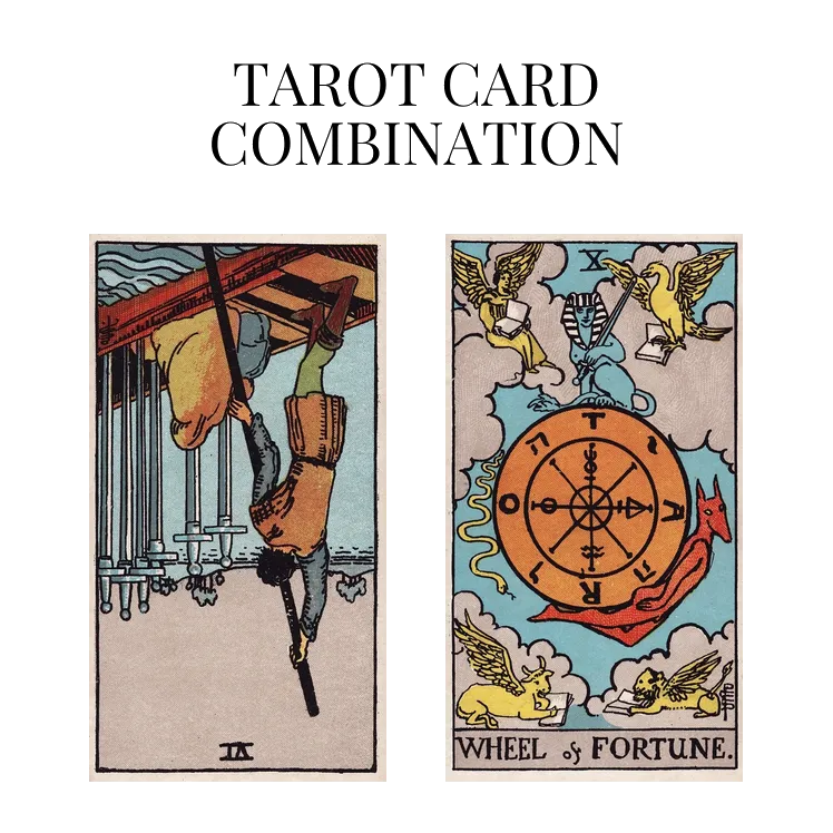 six of swords reversed and wheel of fortune tarot cards combination meaning