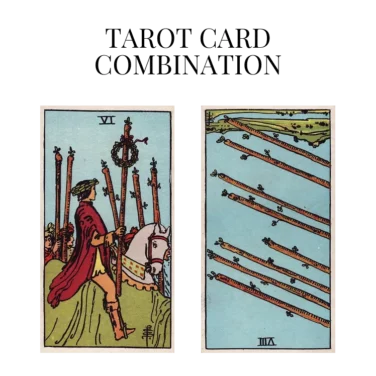 six of wands and eight of wands reversed tarot cards combination meaning