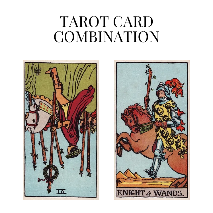 Six Of Wands Reversed AND Knight Of Wands Tarot Cards Meaning