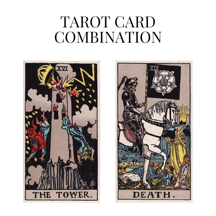 the tower and death tarot cards combination meaning