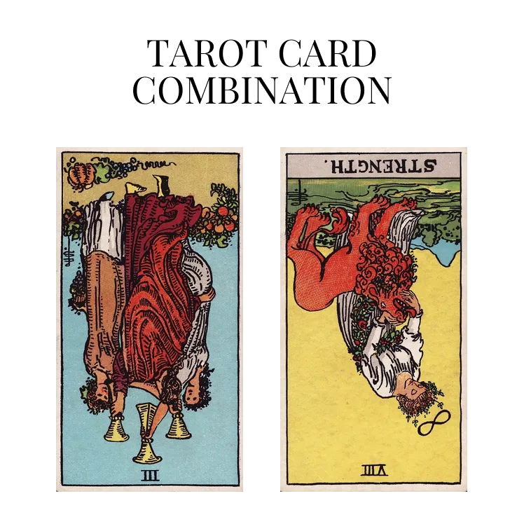 three of cups reversed love tarot