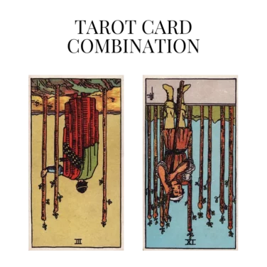 three of wands reversed and nine of wands reversed tarot cards combination meaning