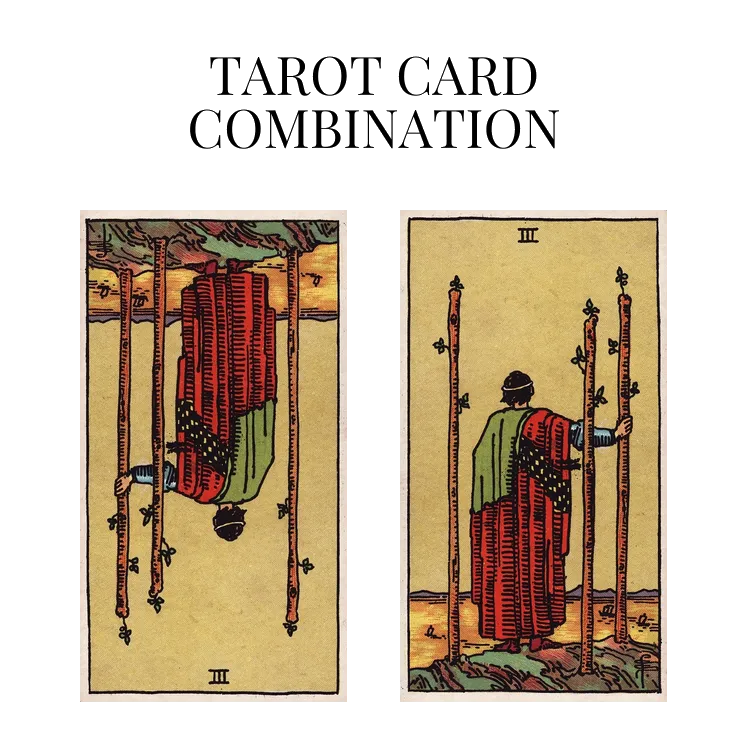 Three Of Wands Reversed AND Three Of Wands Tarot Cards Meaning