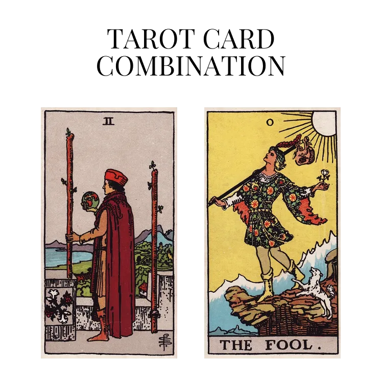 two of wands and the fool tarot cards combination meaning