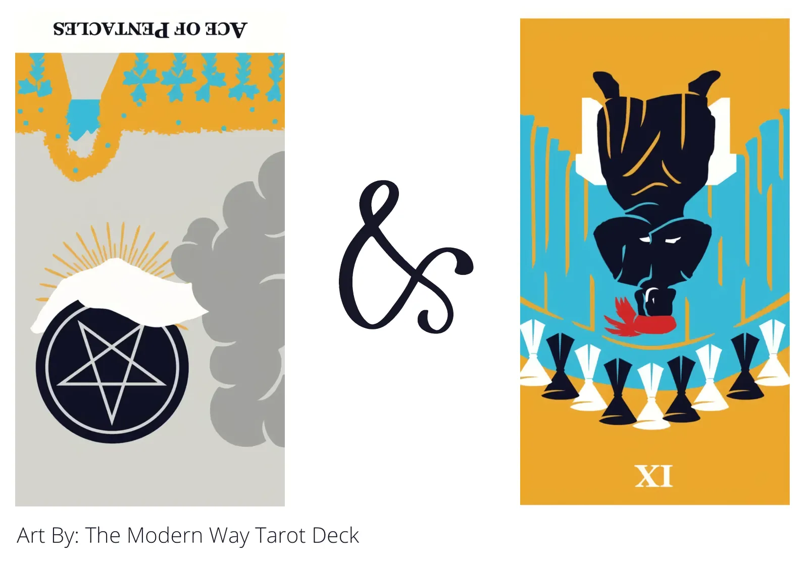 ace of pentacles reversed and nine of cups reversed tarot cards together