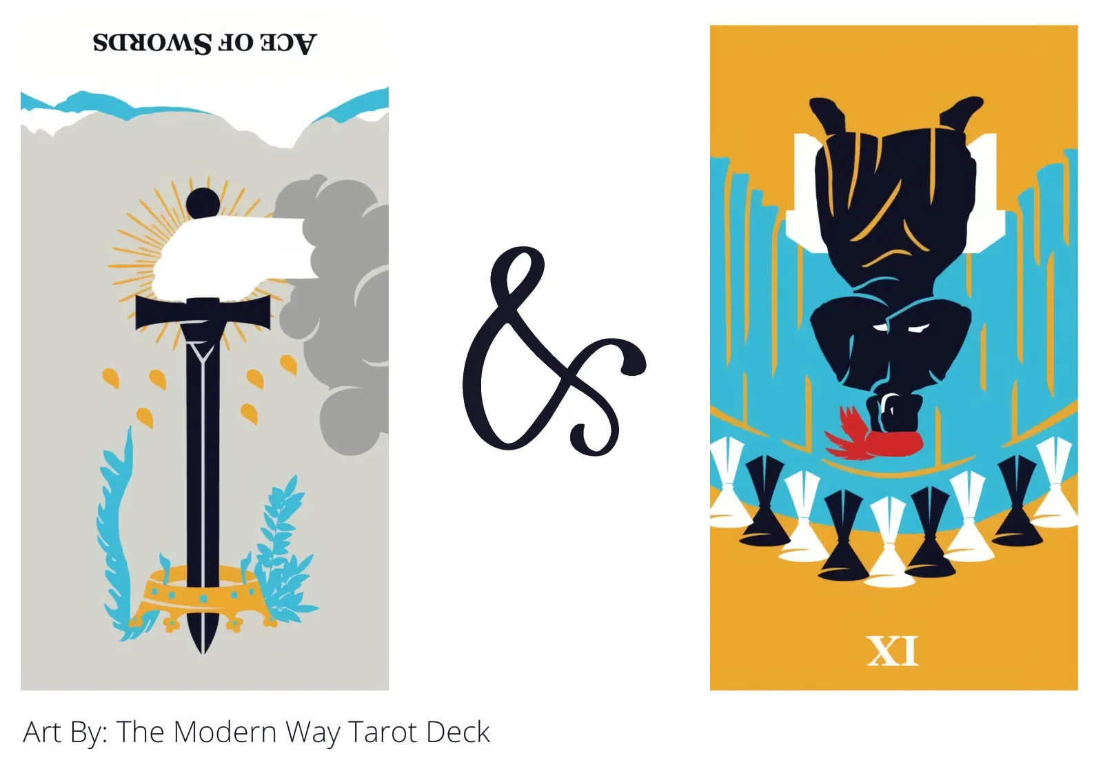 ace of swords reversed and nine of cups reversed tarot cards together