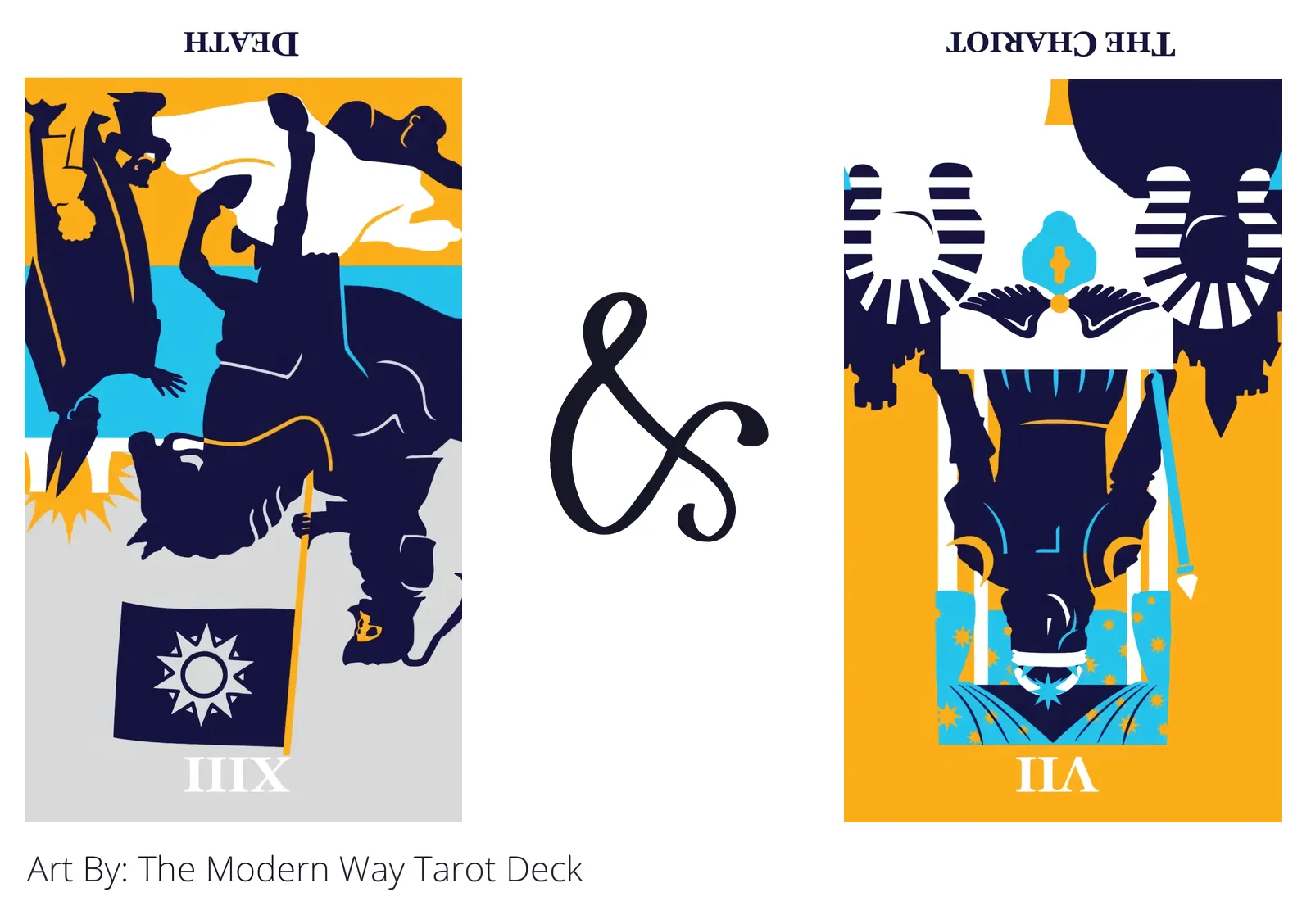 death reversed and the chariot reversed tarot cards together