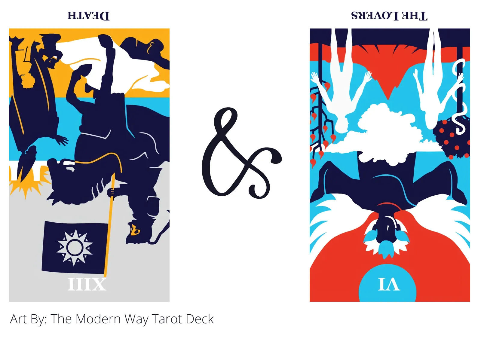 death reversed and the lovers reversed tarot cards together