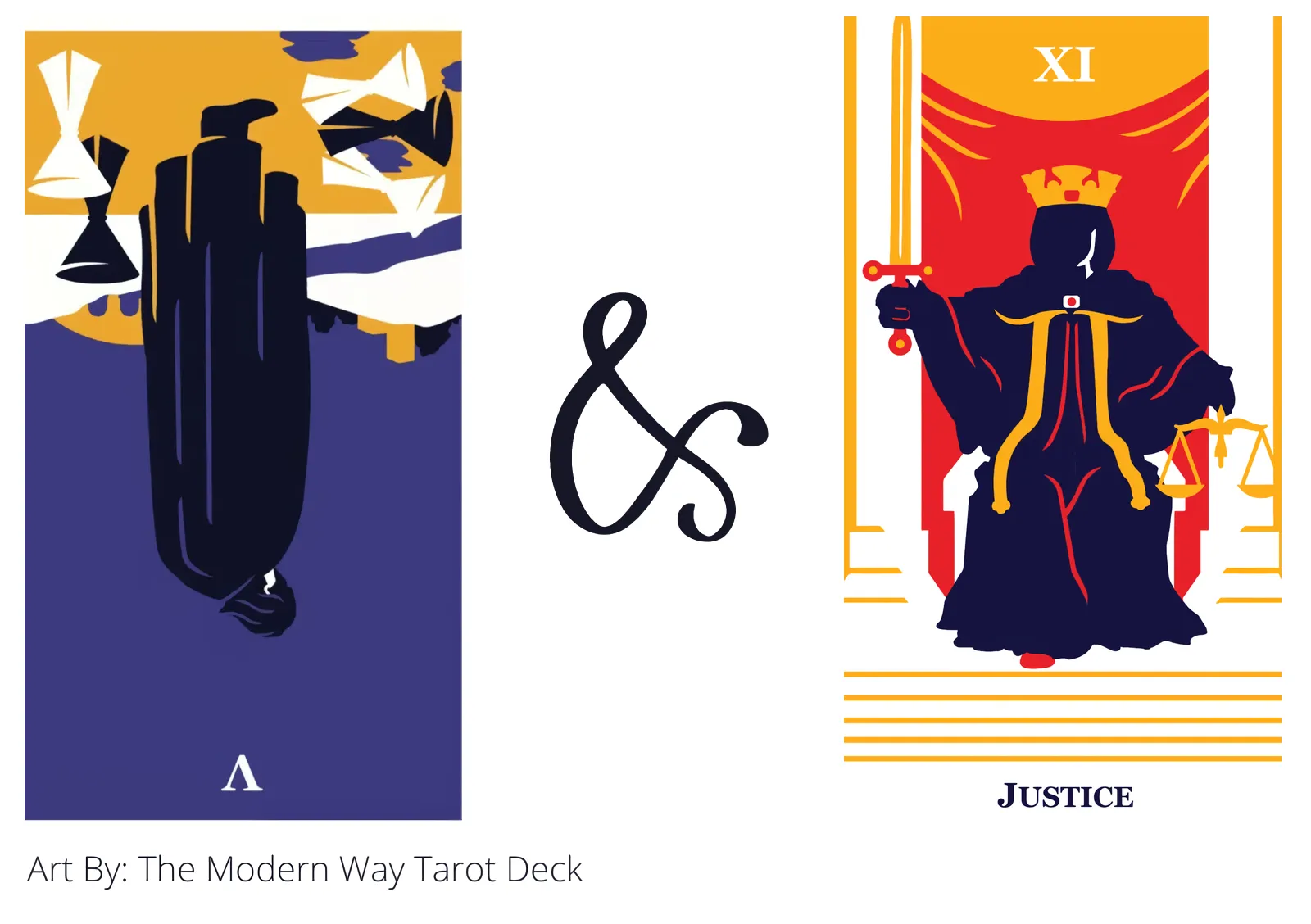 five of cups reversed and justice tarot cards together
