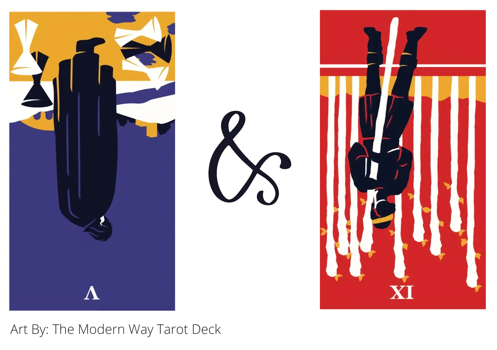 five of cups reversed and nine of wands reversed tarot cards together