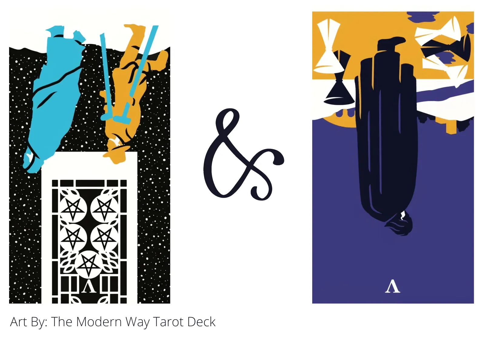 five of pentacles reversed and five of cups reversed tarot cards together