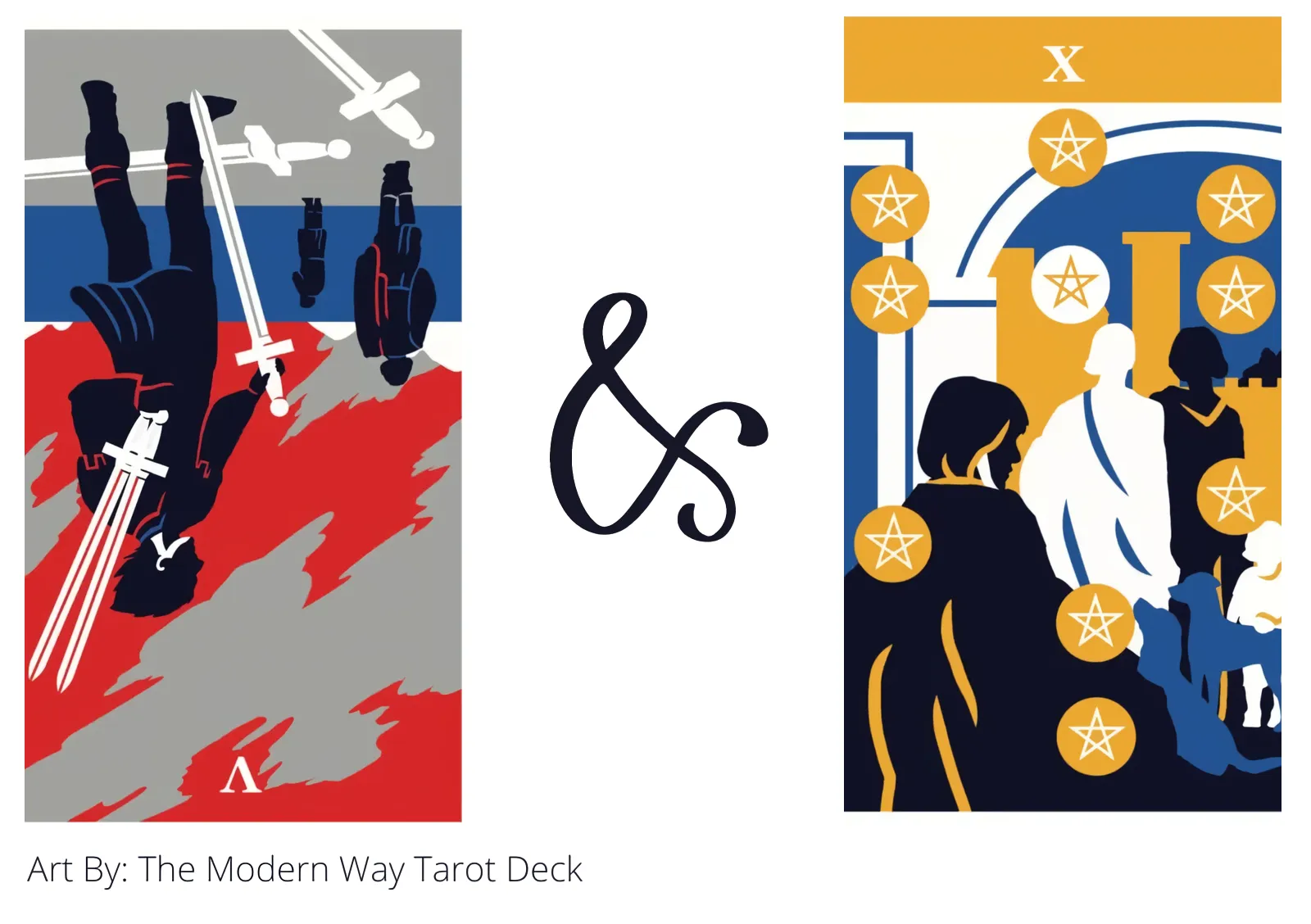 Five Of Swords Reversed AND Ten Of Pentacles Tarot Cards Meaning